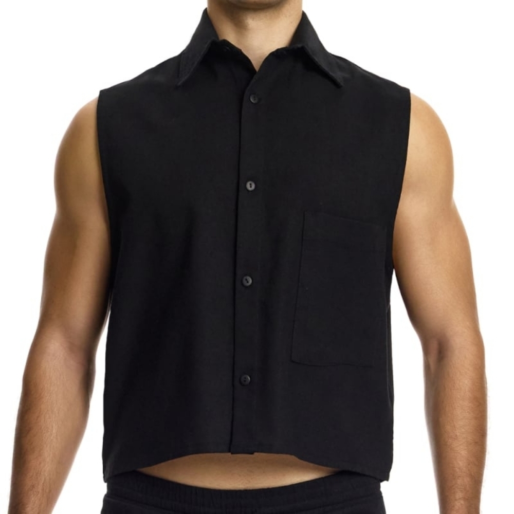 MODUS VIVENDI linen pants and top set black, sz M - Picture 5 of 15